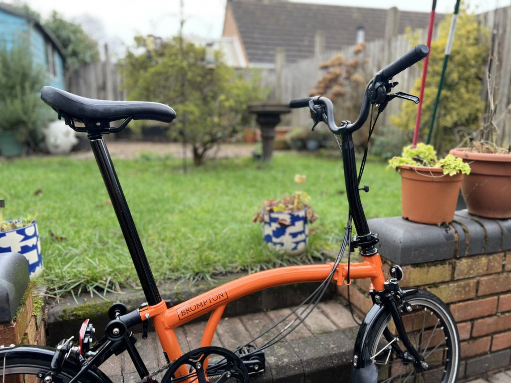 Brompton M6L Black Edition - Orange - Rare Ltd Edition colour and spec