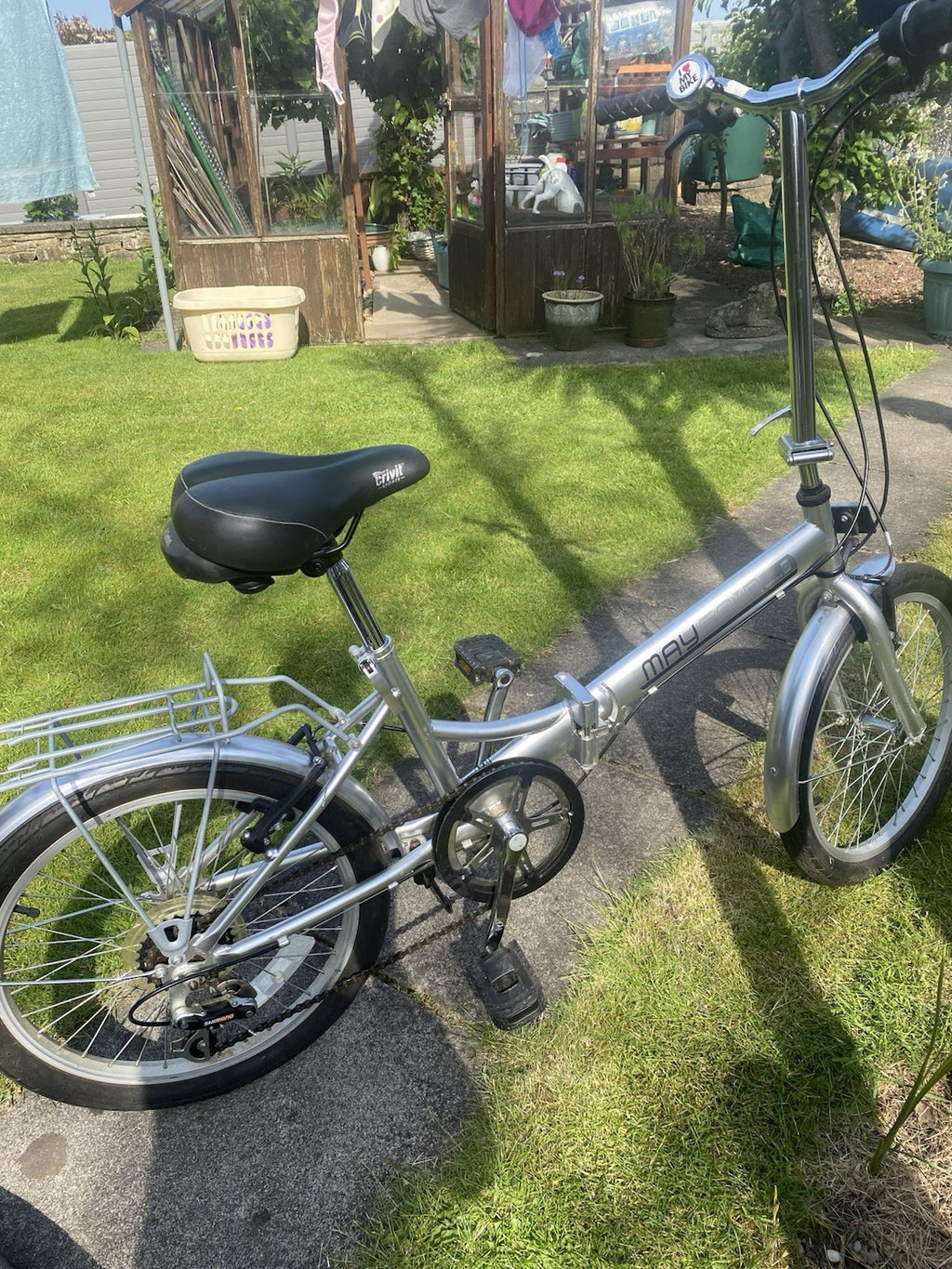 Fold up bikes. One ladies and one gents
