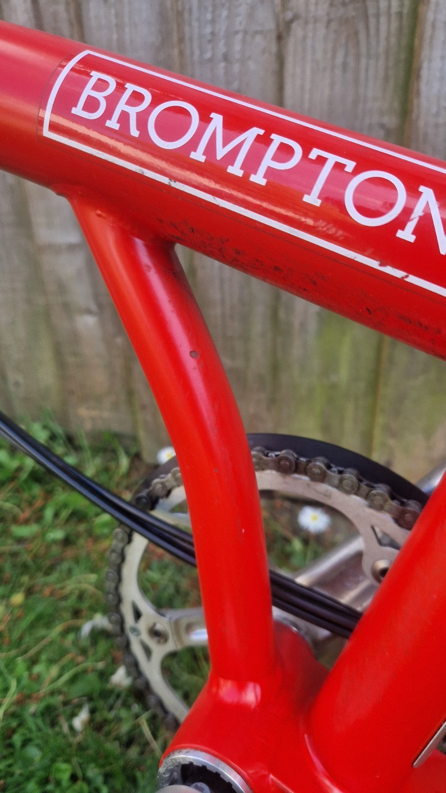 Brompton M6L Superlight Titanium 6 Speed - Red - Very Good Condition