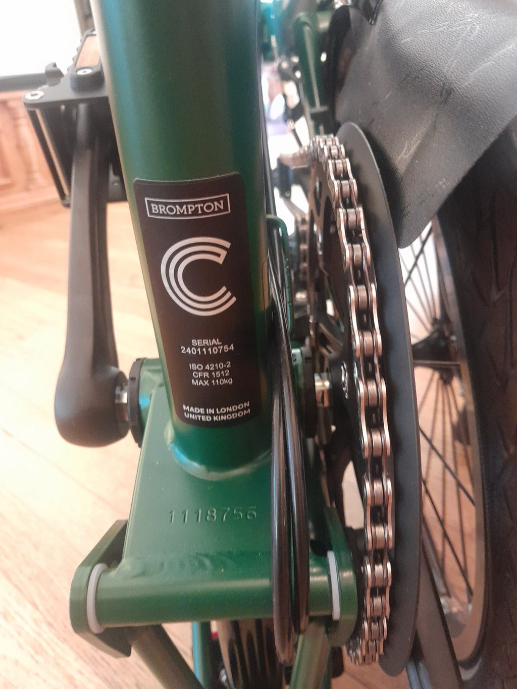 Brompton C line 6 speed 2024 (never been used) Green