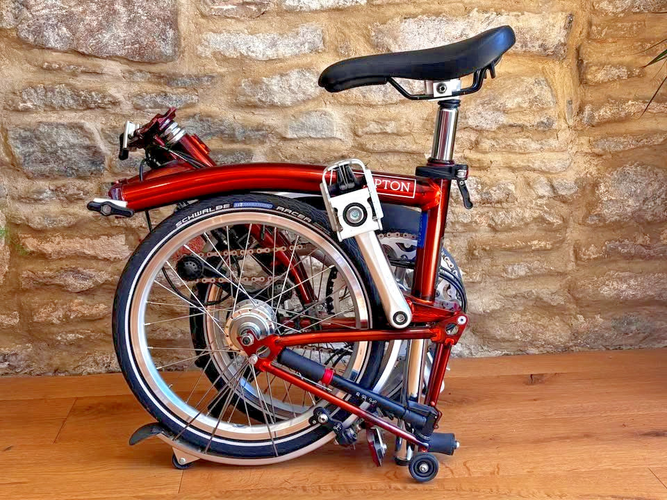Brompton bike 6-Speed C Line (M6L) – Flame Lacquer Orange – MINT CONDITION