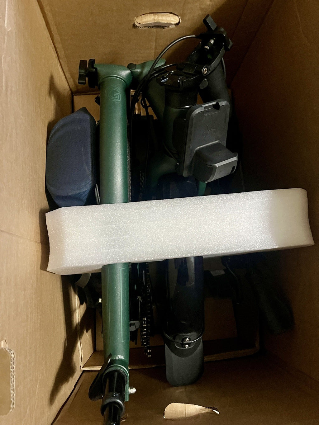 Brompton G Line -e- With Roller Frame Forest Green Medium