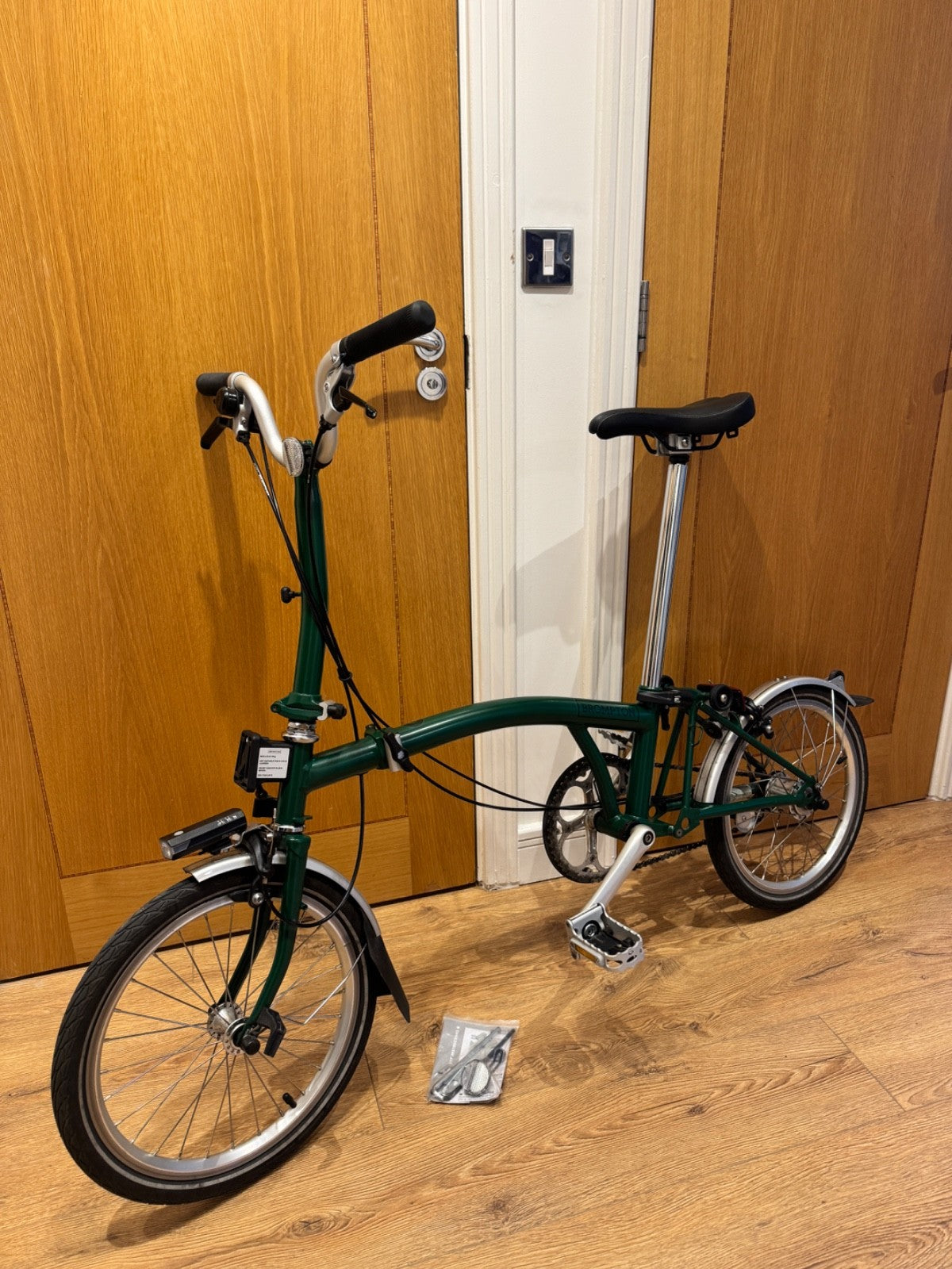 Brompton C Line Utility Folding Bike – Racing Green – Excellent Condition
