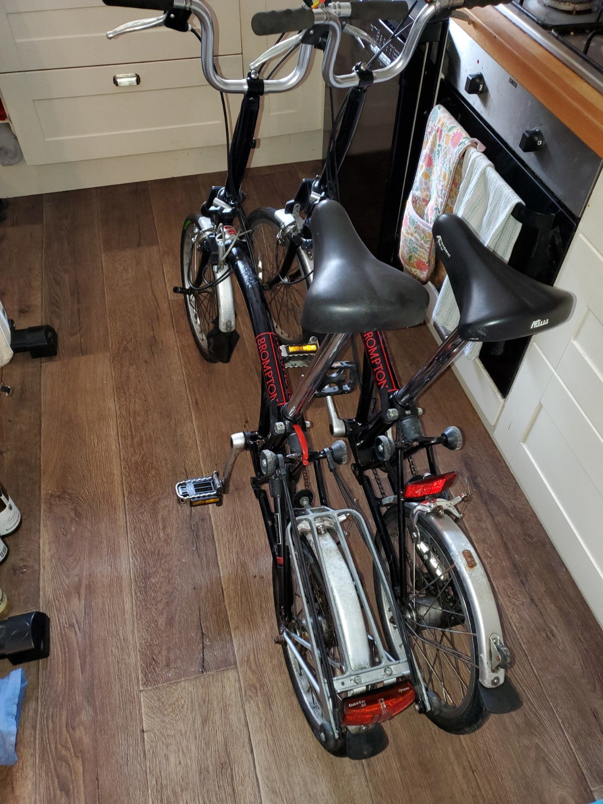 2 x Brompton Folding Bike 3 Speed Black Need service.