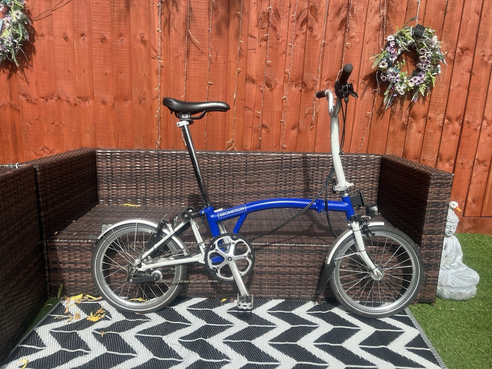Brompton C Line 3 Speed With Dynamo Lights, Pump, Front Luggage Bag