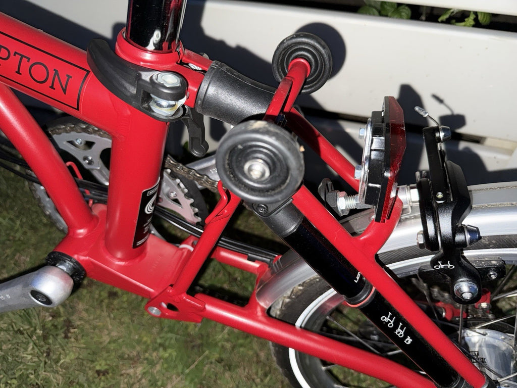 Brompton C Line Explore - House Red. High Handlebars