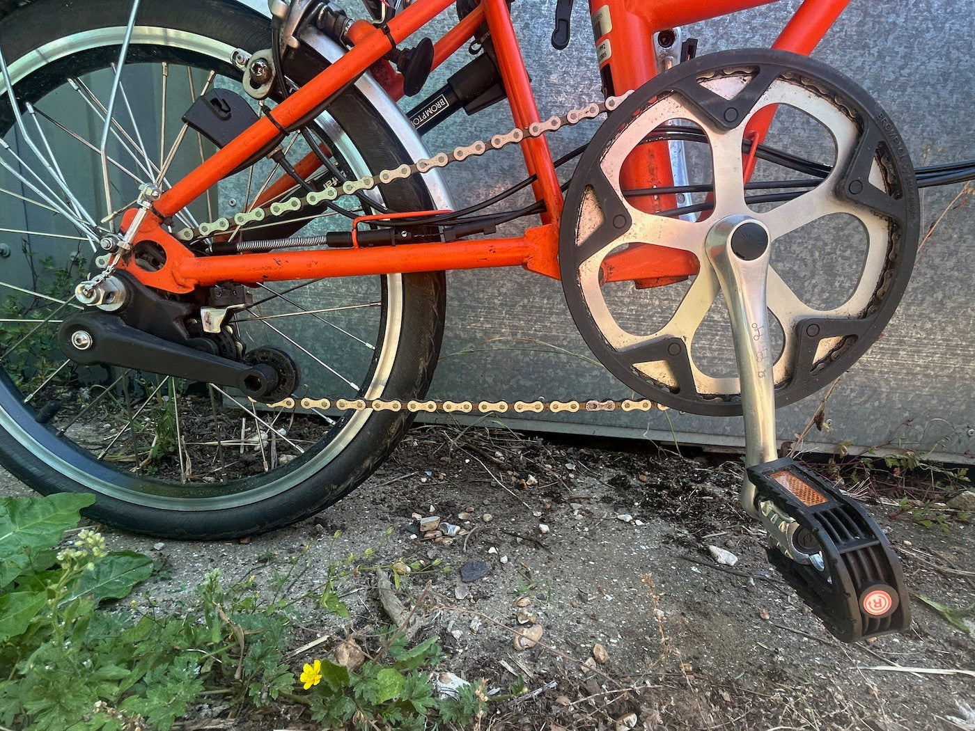 Brompton C Line 6 speed Dynamo Lights Orange Good Condition