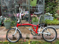 Brompton M3L (3 Speed) Folding Bicycle - Red/White London - Essex