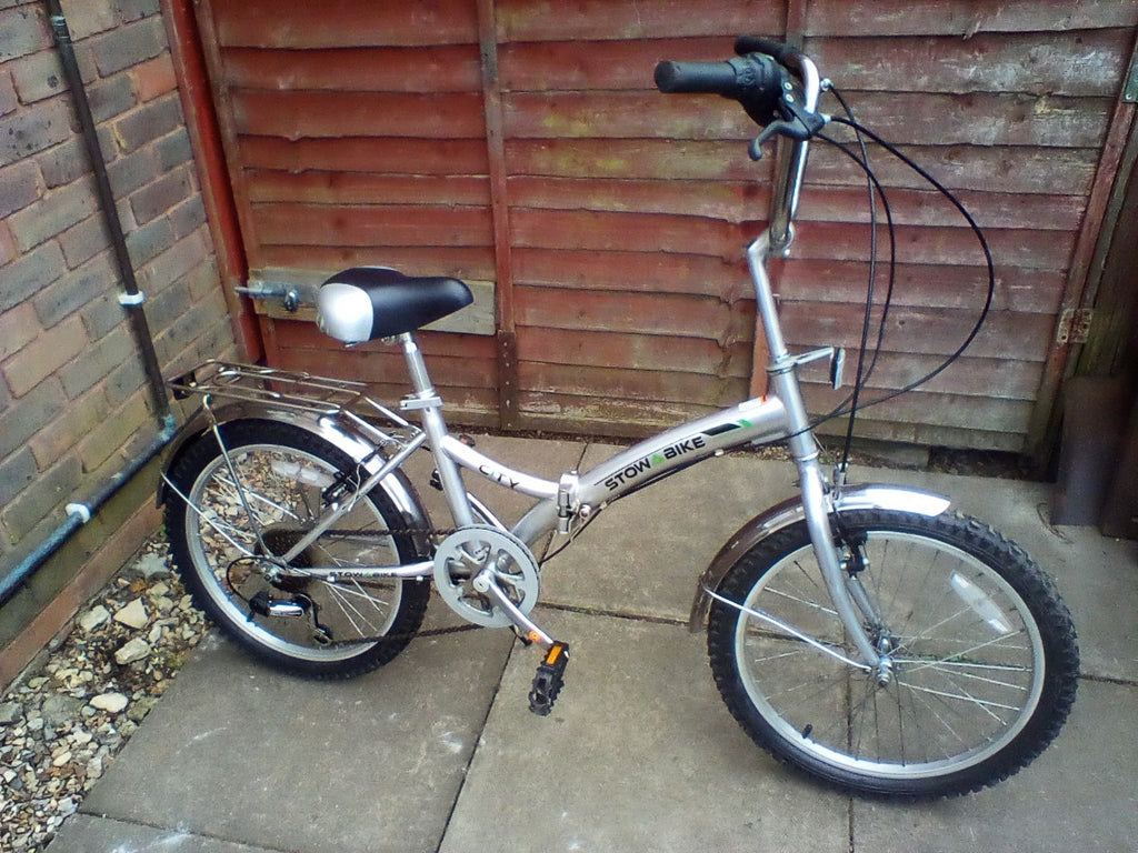 bicycle stow bike city 20 in wheels 6 gears folding bike