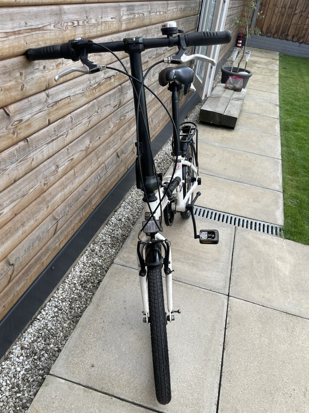 Carrera Transit 20in Folding Bike 3-Speed Hub Gears Rear Rack Mudguards