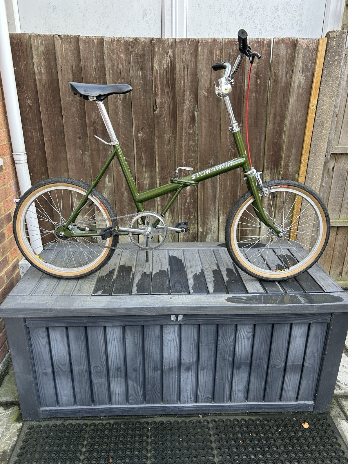 Vintage 1974 Raleigh Stowaway Folding Bike - Café Cruiser Retromod