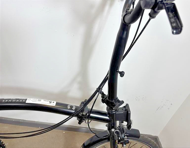 Brompton C Line 6 Speed 2023 Mid Handlebar Folding Bike - Matt Black