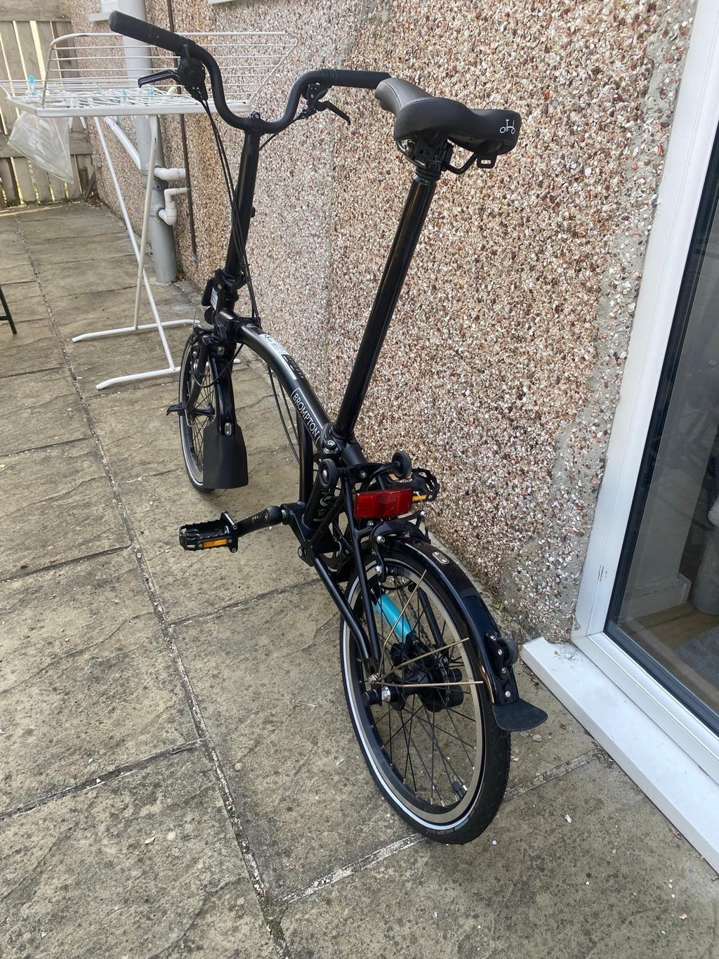 Brompton C Line 2023 Folding Bike Black 16in Mudguards Reflectors Cruiser Bar