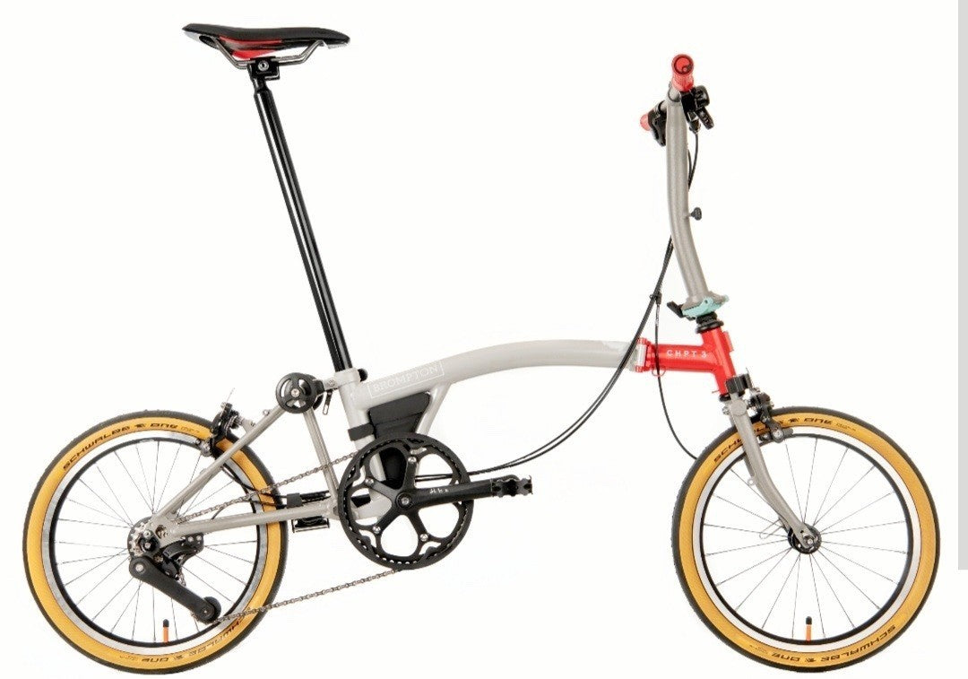 Brompton CHPT3 V4 Titanium Limited-Edition 4-Speed Bike + Extras