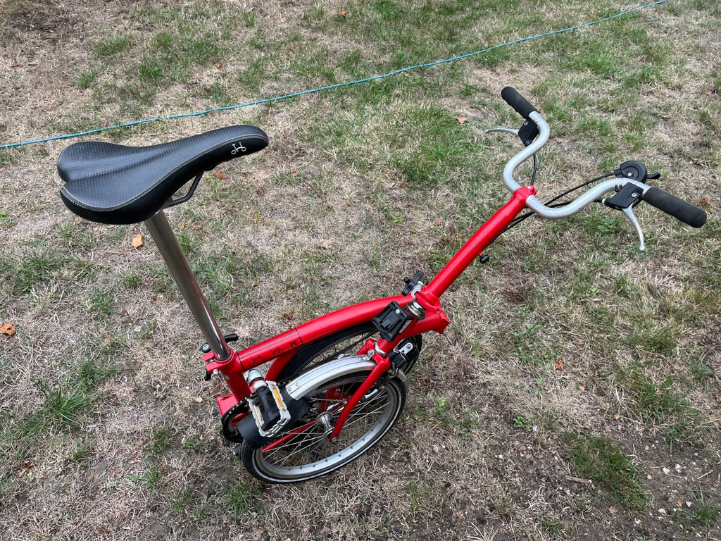 brompton folding bike 3 speed