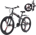 Foldable 27.5" Mountain Bike Dual Suspension 21-Speed 3-Spoke Wheels