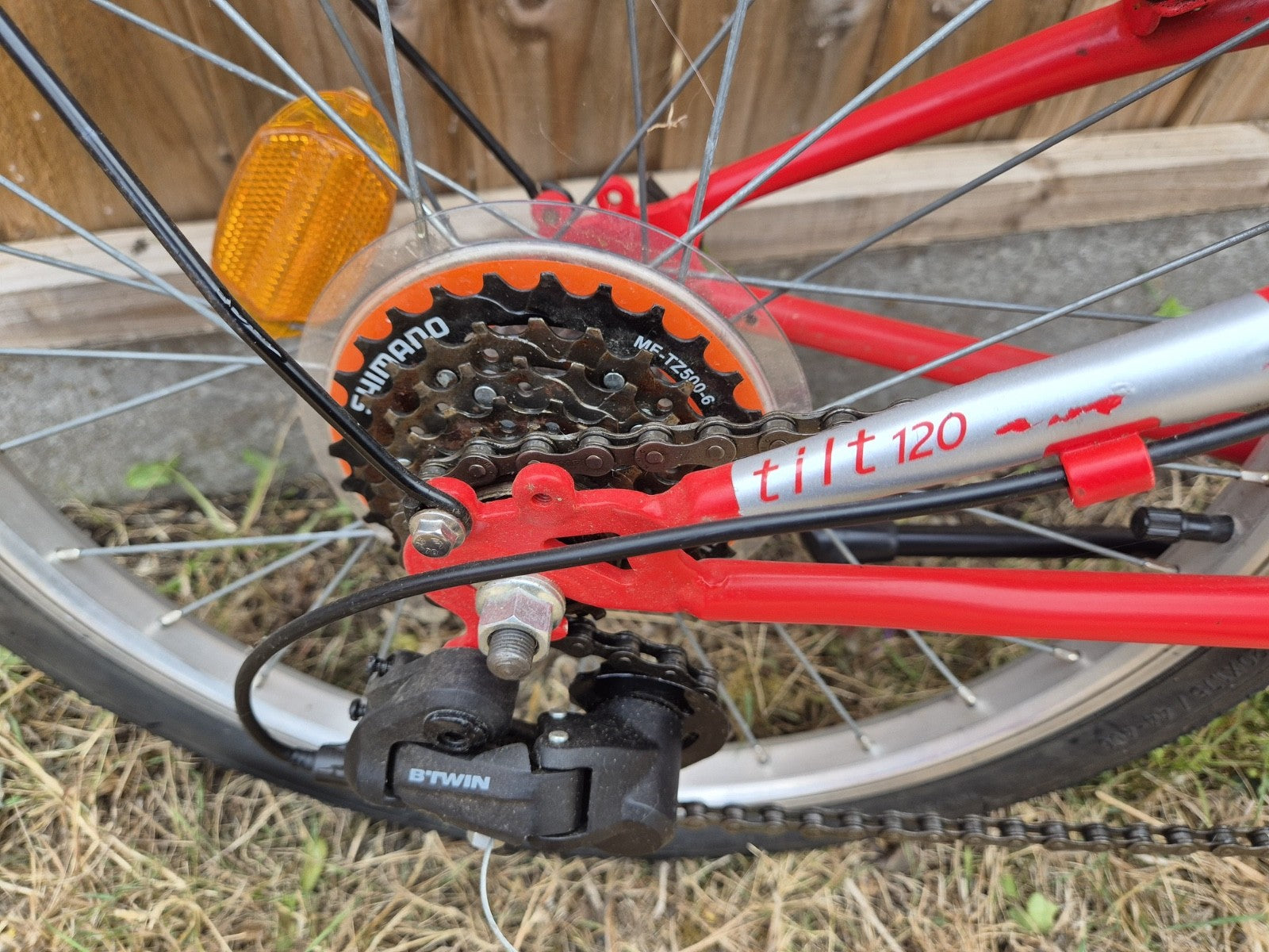 Decathlon BTWIN Tilt 120 Red Folding Commuter Bike