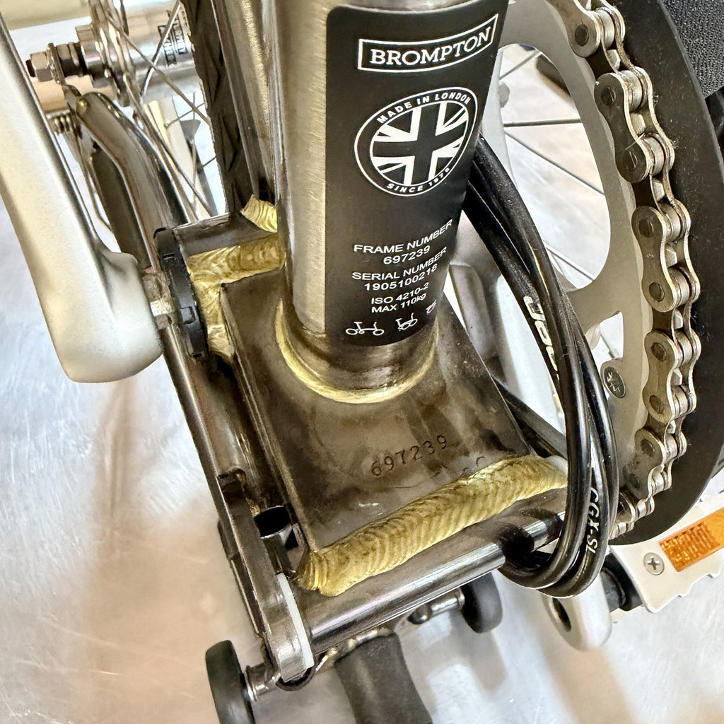 L@@K… Brompton C-Line 6 Speed Low Handlebar Rare Clear Lacquer Finish - New :)