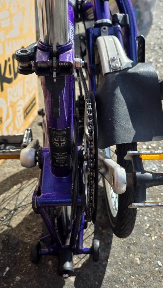 Brompton Bike 2 speed C line - Gloss Purple - Excellent Mechanical Condition