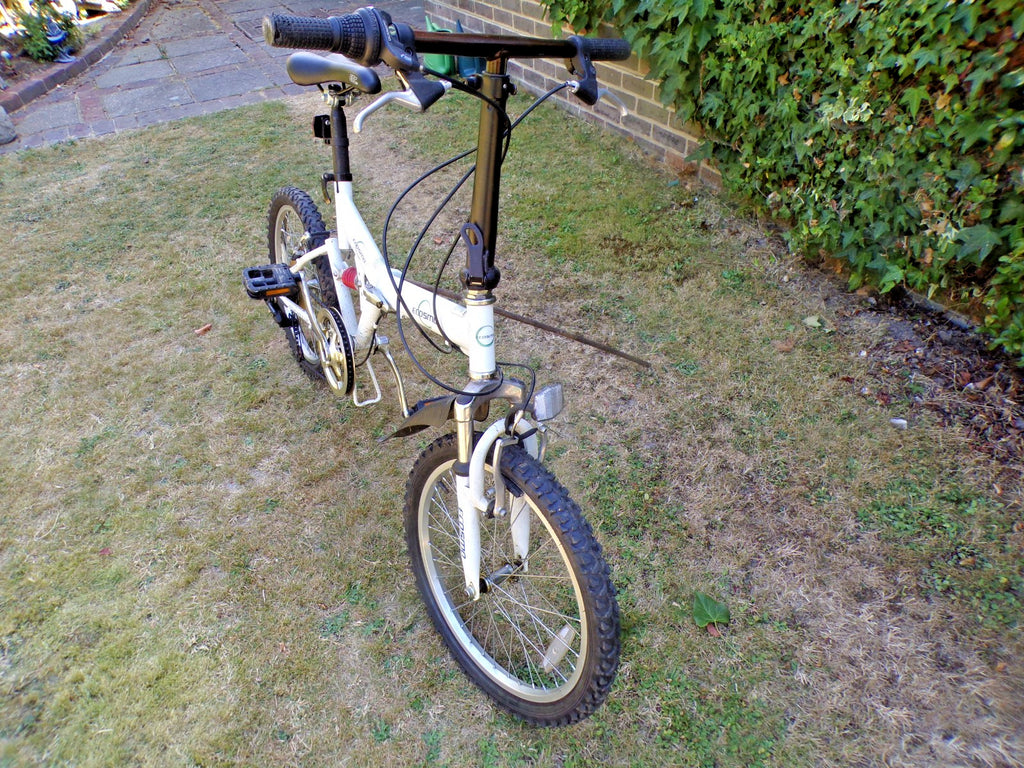Ecosmo Lightweight Alloy Folding City Bicycle 20" Wheels White