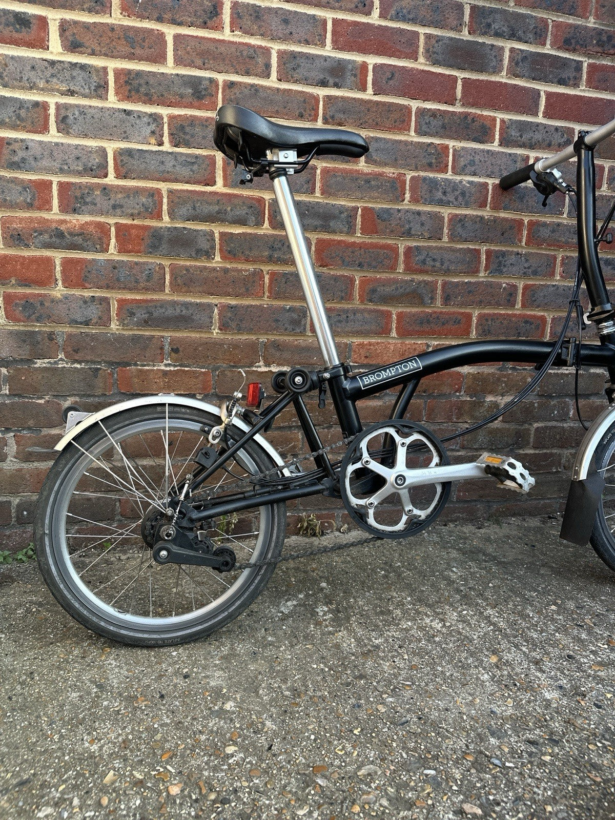 Brompton M6R Black Folding Bike 6-Speed,  2020 Model