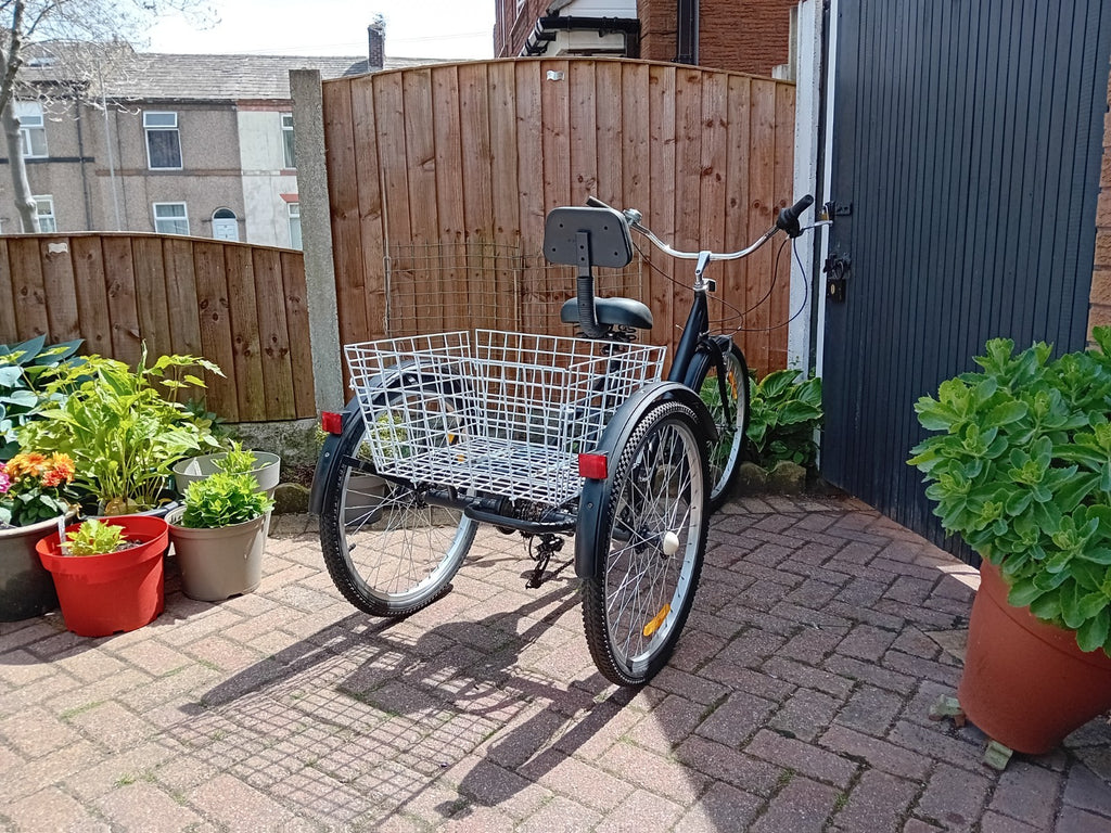 Folding Tricycle Bike adult size 24 inch wheel folding.