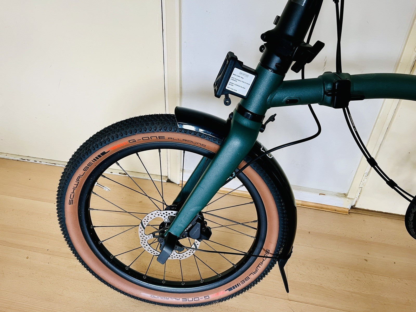 Brompton G Line, 8 speed w Roller Rack - Forest Green - L
