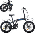 20" Folding Bike Lightweight Aluminium Frame 7-Speed Shimano Disc Brakes