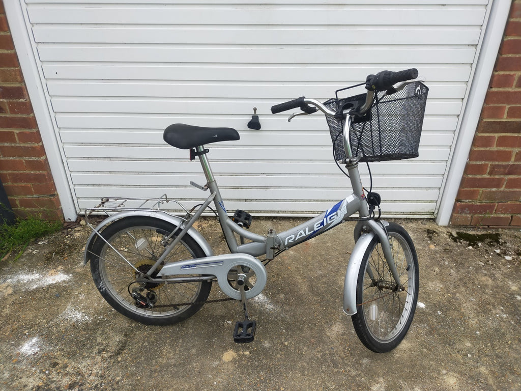 Fold Up Bicycle Raleigh Foldaway Bike. Recycling project, needs service