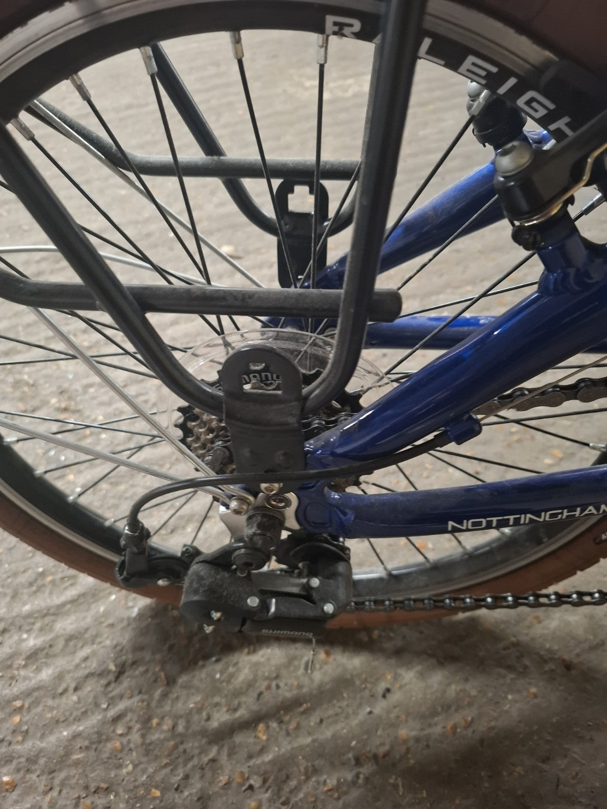 Raleigh Stowaway Folding Bike 6 Speed Metallic Blue.Never Used Great Condition
