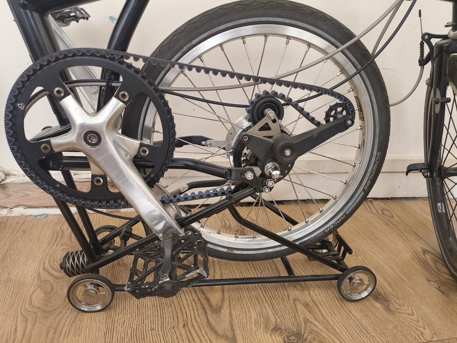 Brompton Folding Bike 16in Frame Black Shimano Alfine 11-Speed Hub Rear Rack