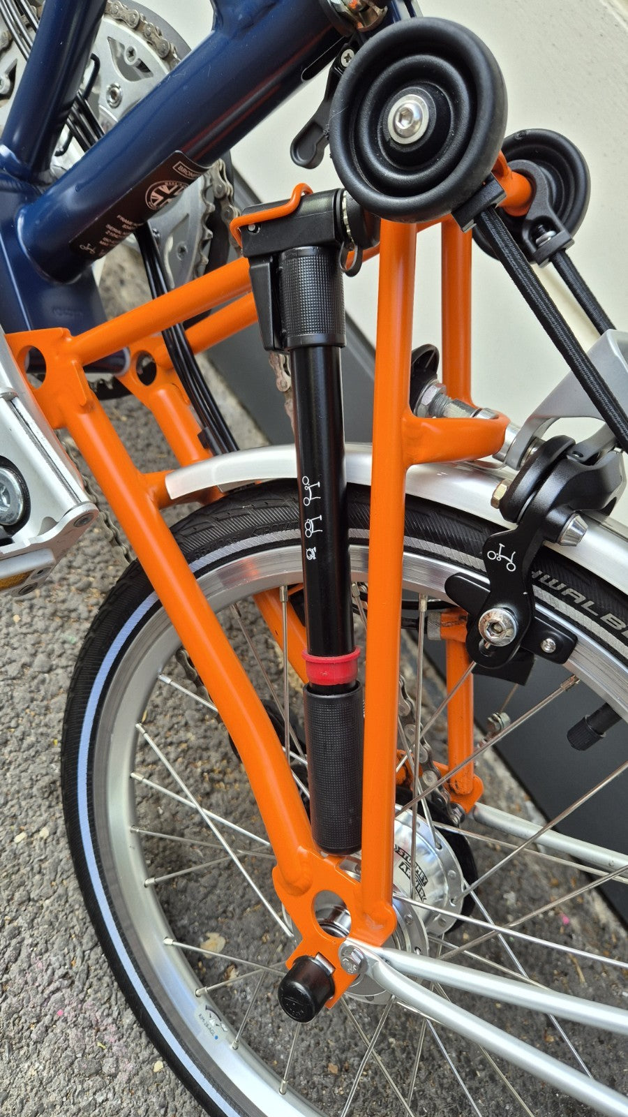 Brompton  C Line Explore, 6-Speed (H6R), Blue & Orange, 2021 (with extras)