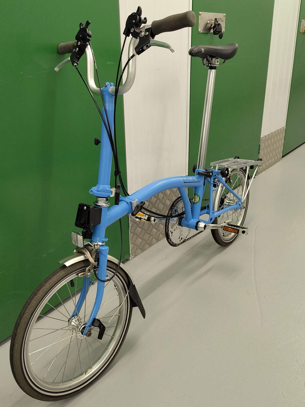 Brompton C Line Explore M6R rack mudguards six gears medium Only test ridden