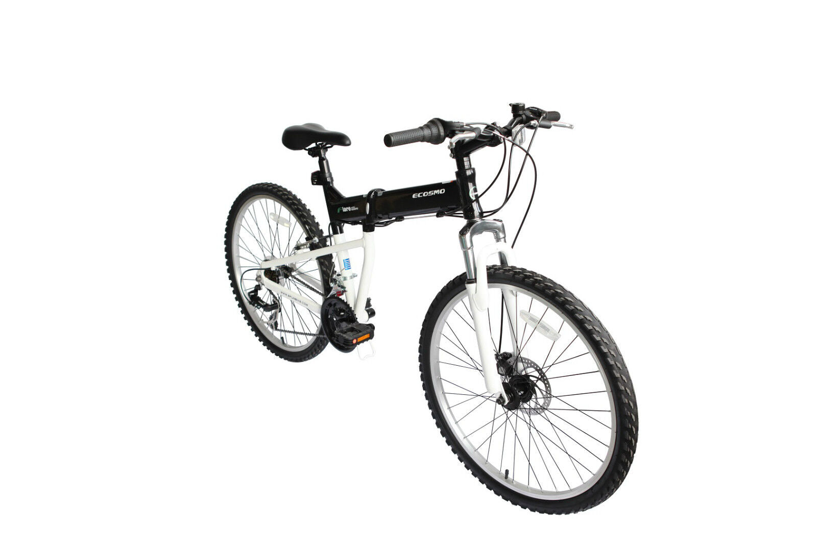 ECOSMO 26" Alloy Folding Mountain MTB bike,21 SP Shimano, Front Disc  -26AF18BL