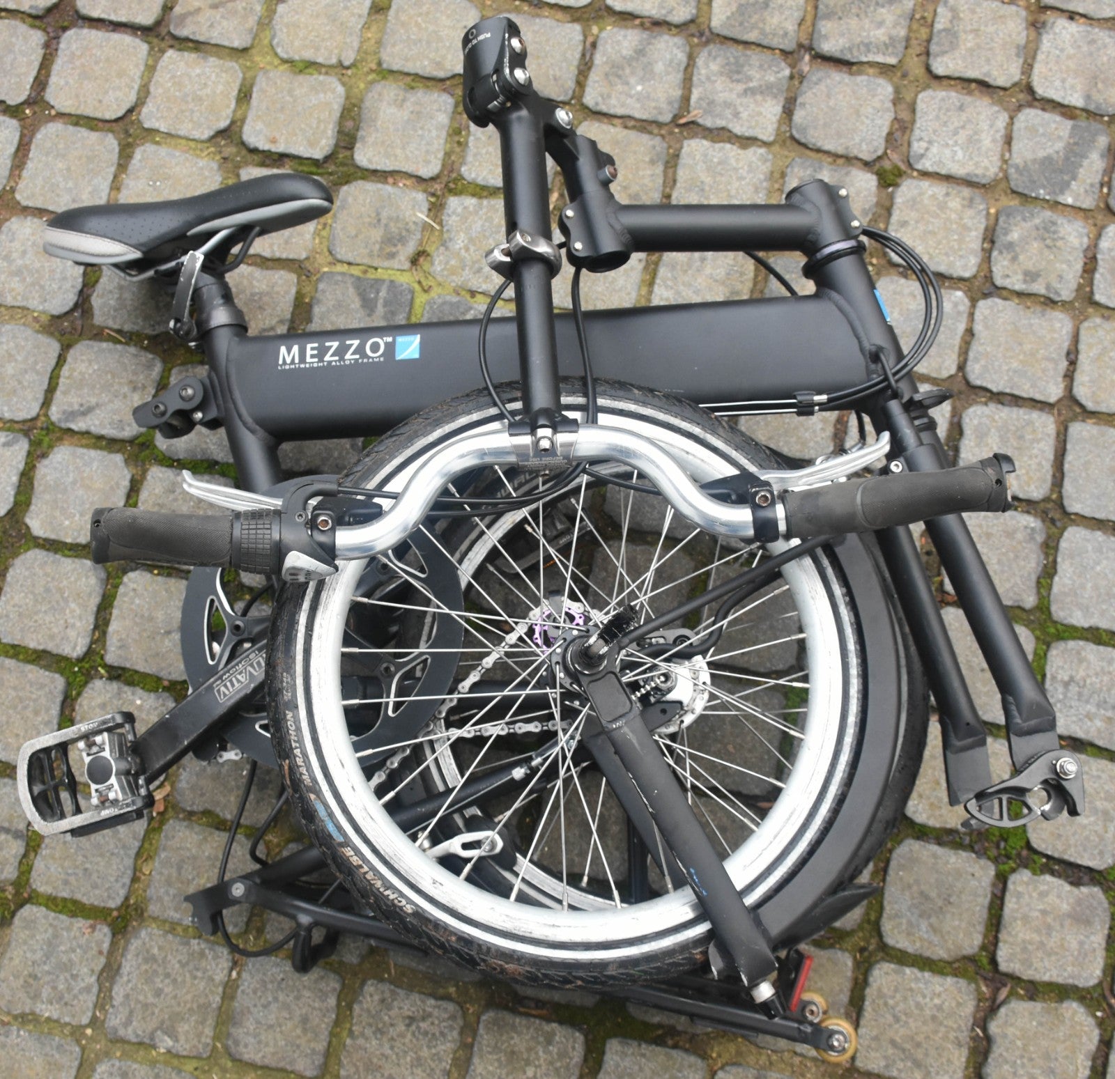 Mezzo 3 Speed Sturmey Archer Geared Folding Bicycle - Good Conditionh