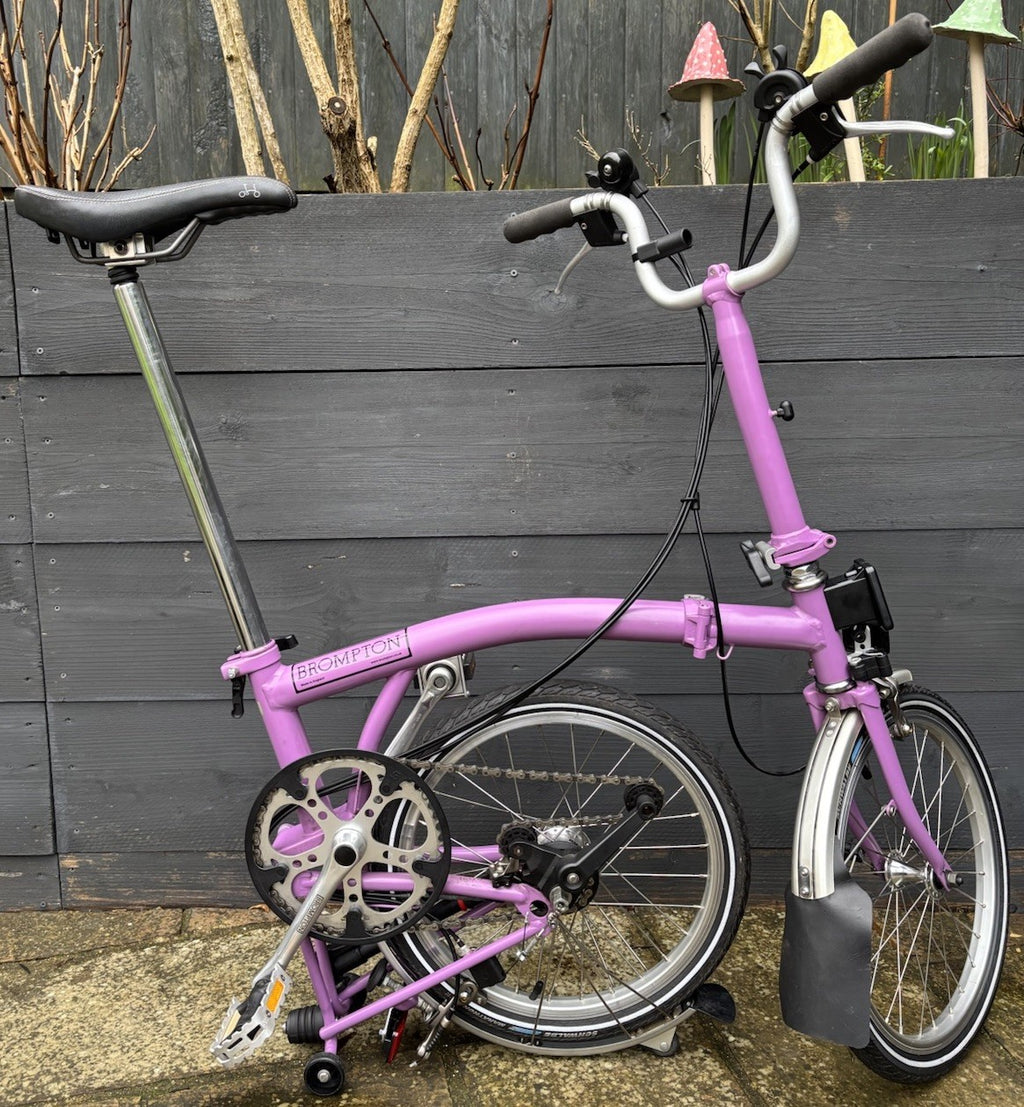 Brompton M6L in rare Lilac Folding bike C Line - Very Light Leisure Use Only