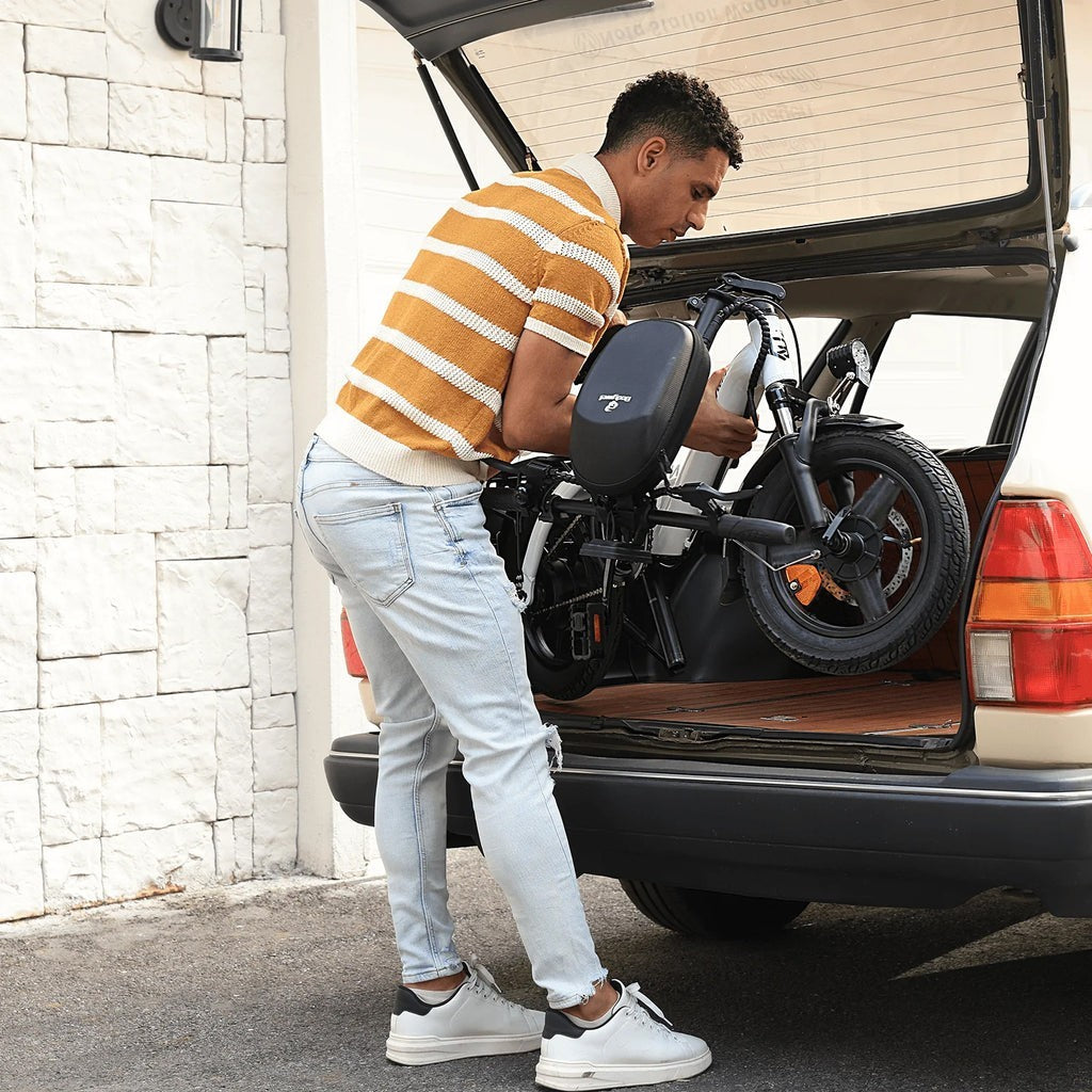 14" All-Terrain Folding commuter bike,21kg, 36V 10Ah,25KM/H,Full Disc,Rack-T16BL