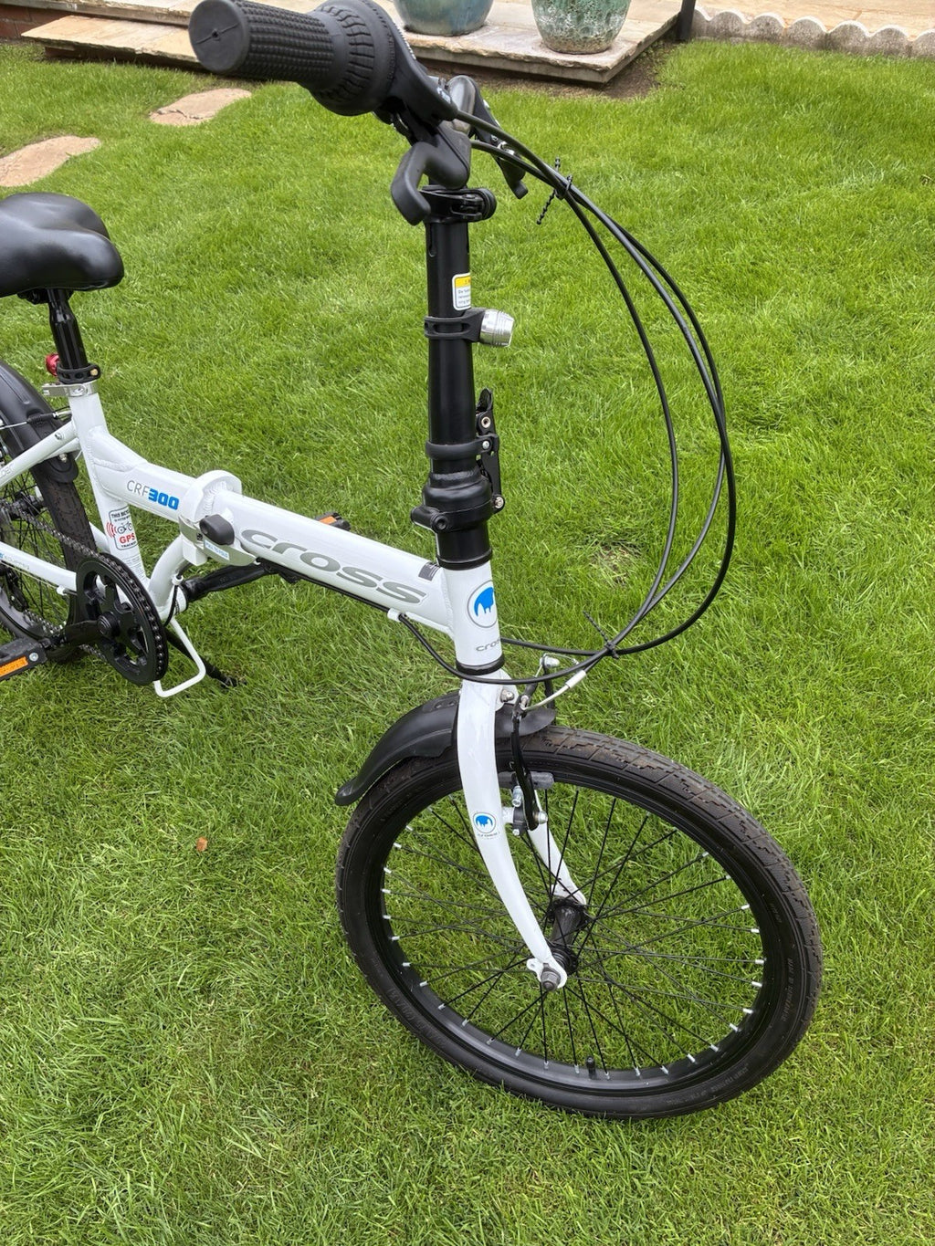 B'TWIN Tilt 500 Folding Bike 20 in Aluminium Red. Also a Cross CRF300.