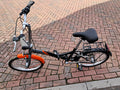 Compass 20in Folding Bike Black/Grey/Orange Mudguards Rear Rack Grip Shifter