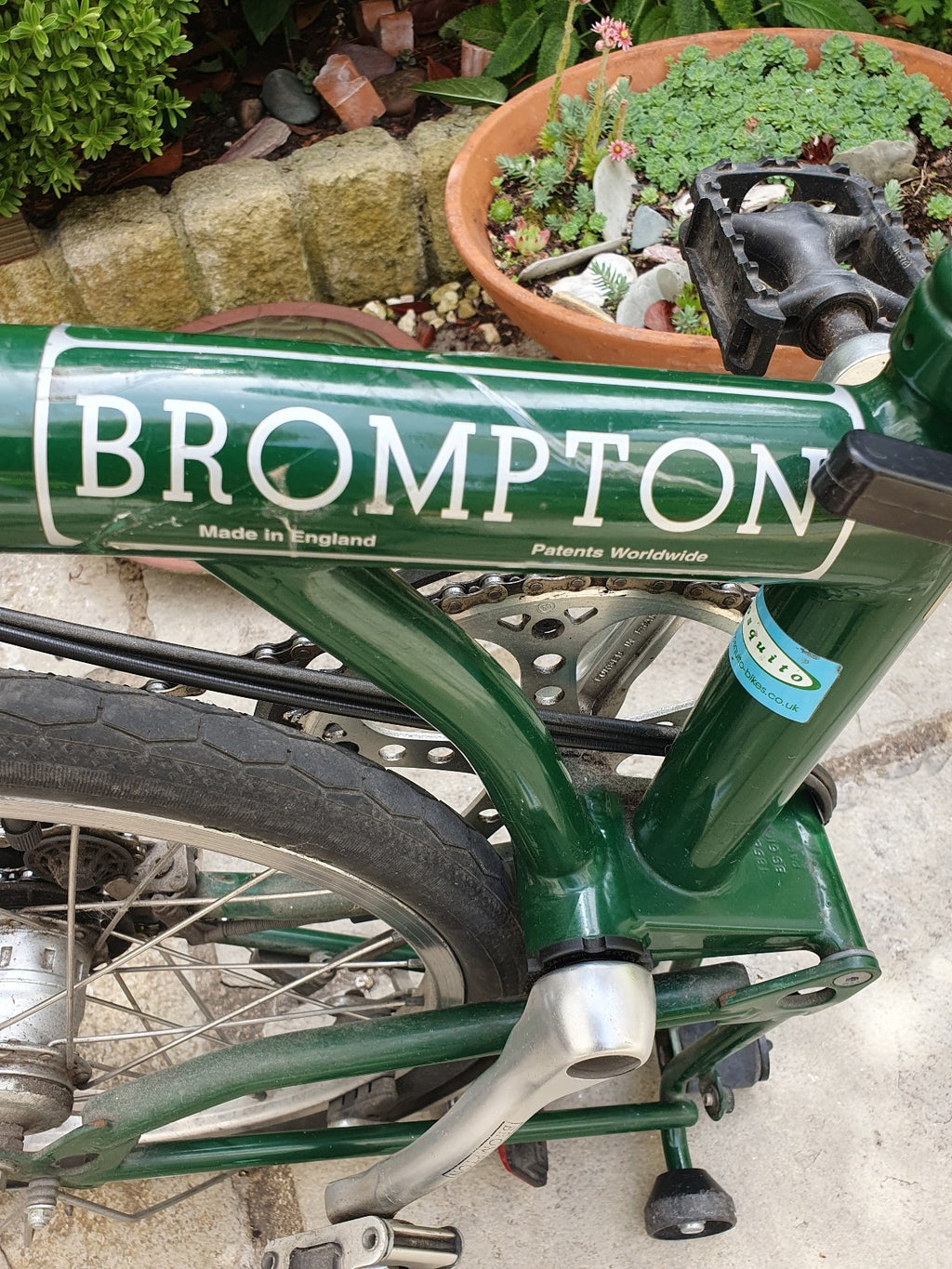 Brompton folding bike C-Line in Racing Green