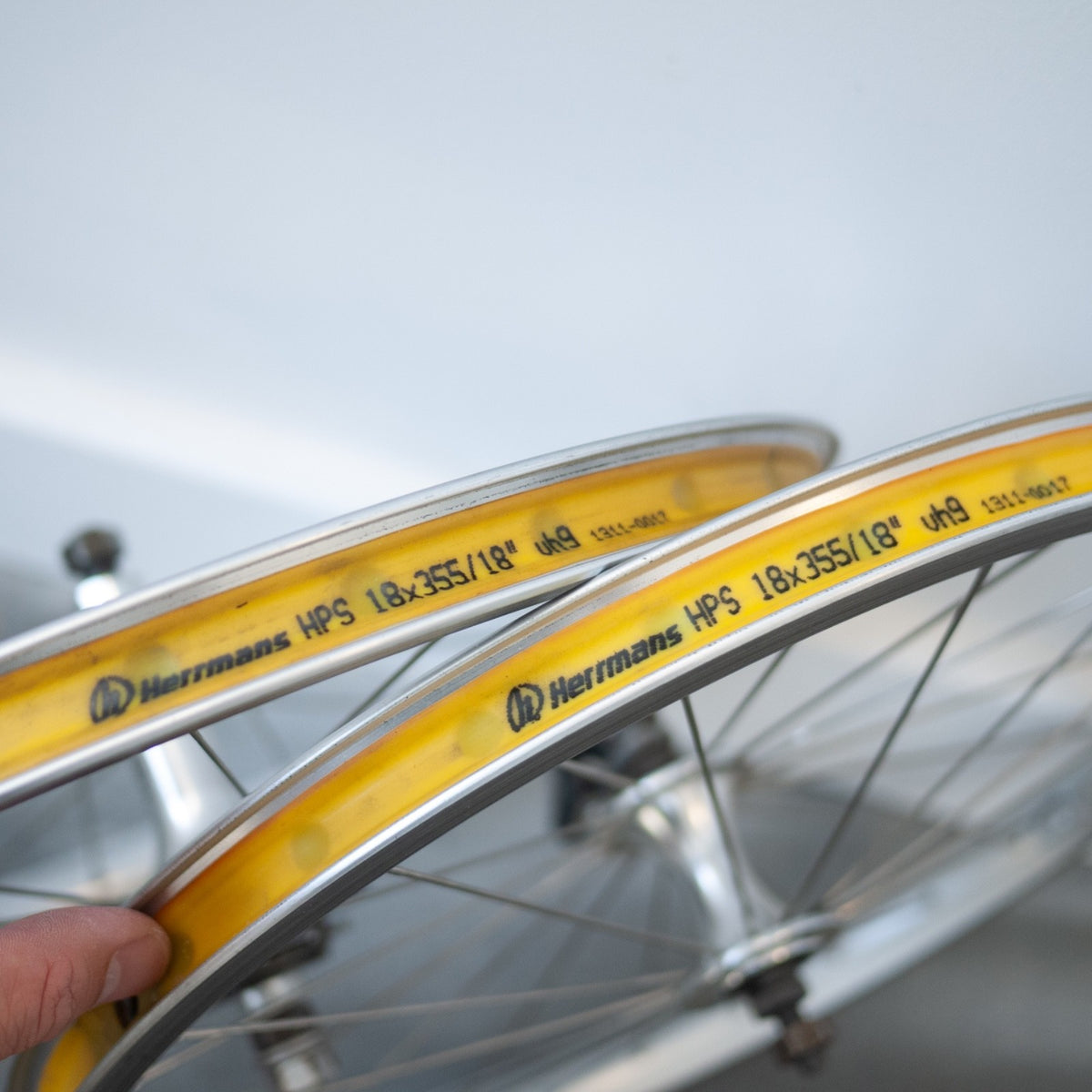 Brompton 1/2 Speed Wheelset Superlight Double Butted Silver 16" 349 E Hook