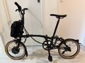 Brompton Electric P Line Urban Mid Handle Bar Folding    Midnight Bike - Black