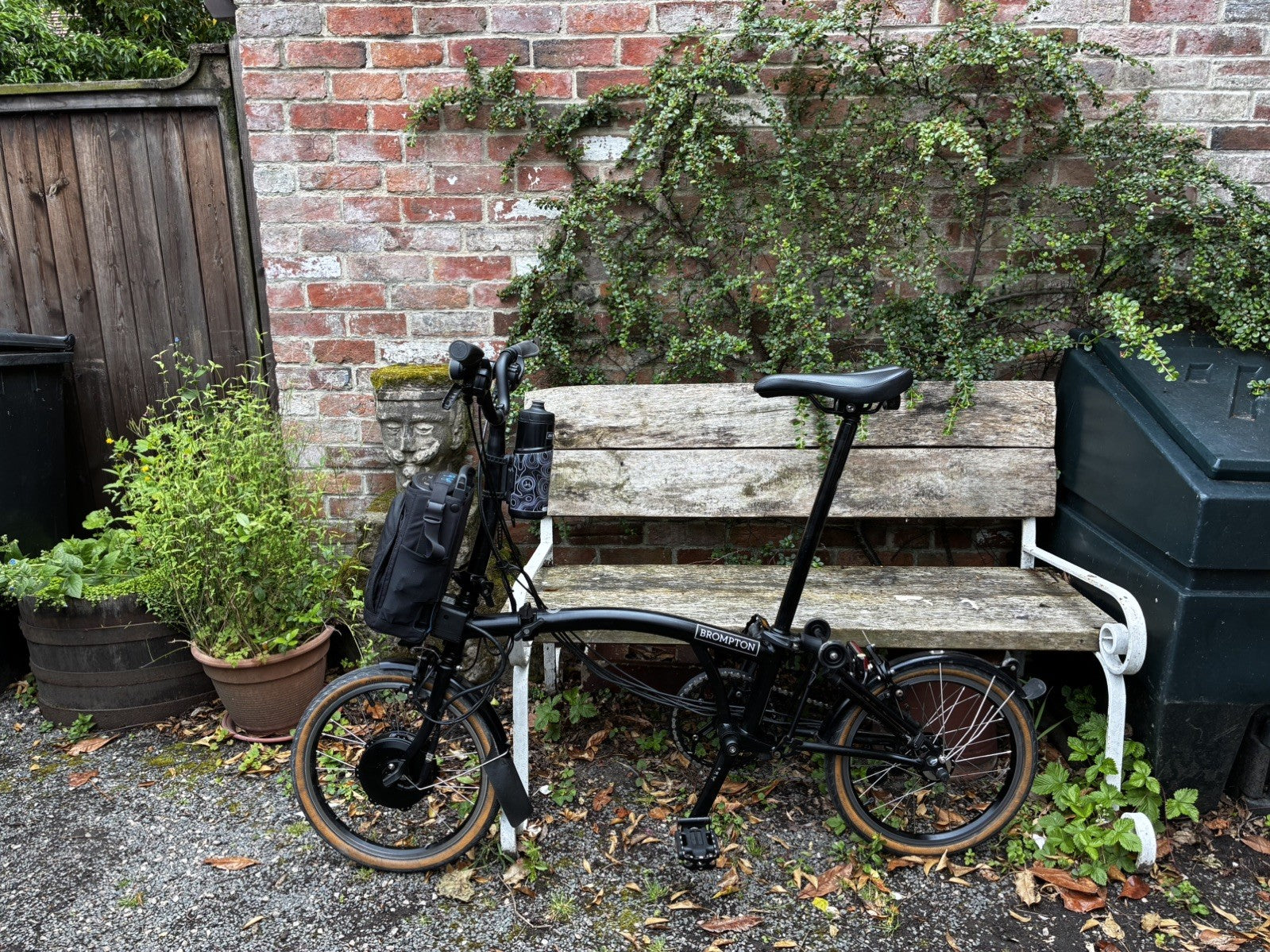 Brompton E Folding Bike - C Line 6 speed (Black) plus extras