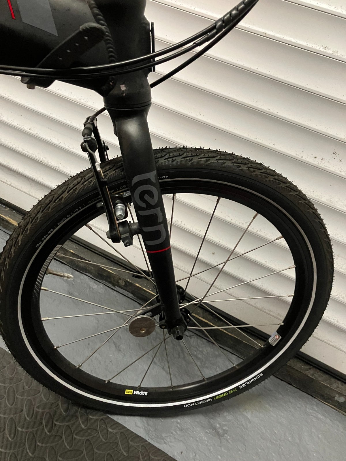 Tern Verge N8 folding bike, 20", black, 8 Speed
