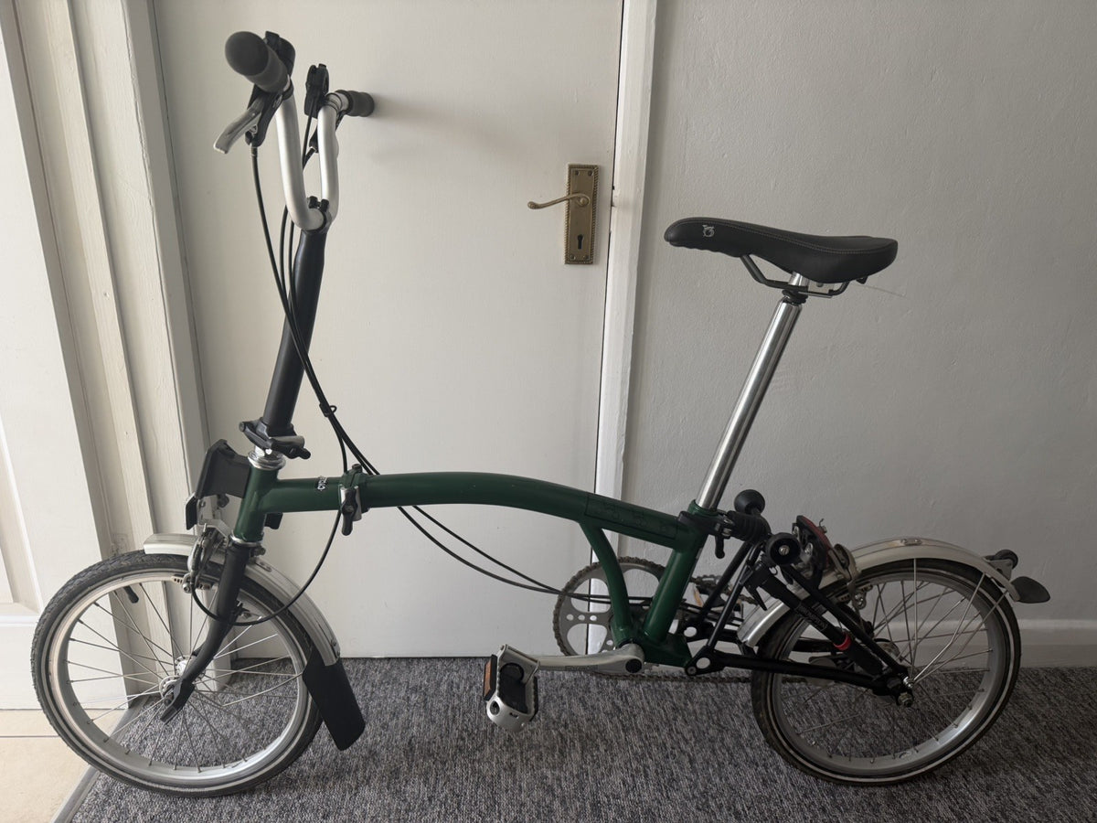 Brompton M3L (3 Speed) folding bicycle - Green/Black (EXCELLENT CONDITION!)
