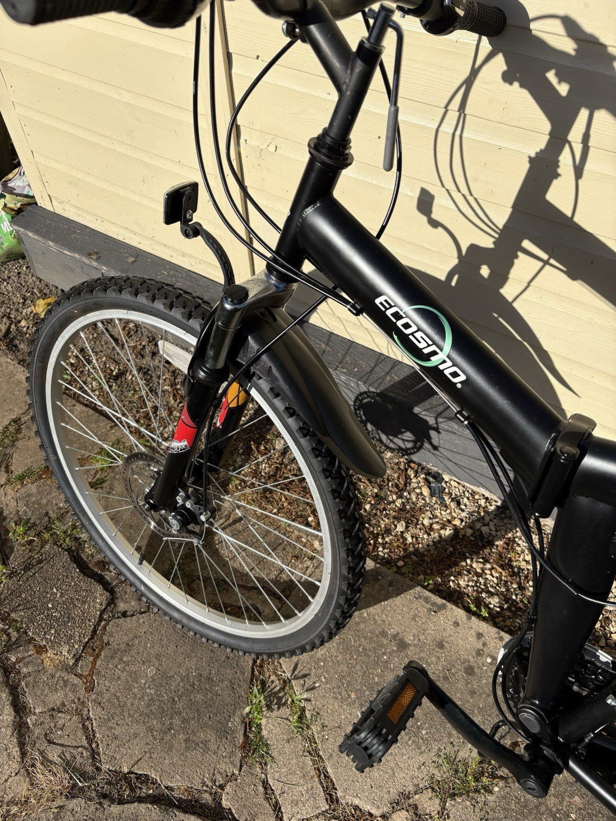 Ecosmo 26 Inch 21 Speeds Folding Mountain Bicycle - Discs Brakes Front