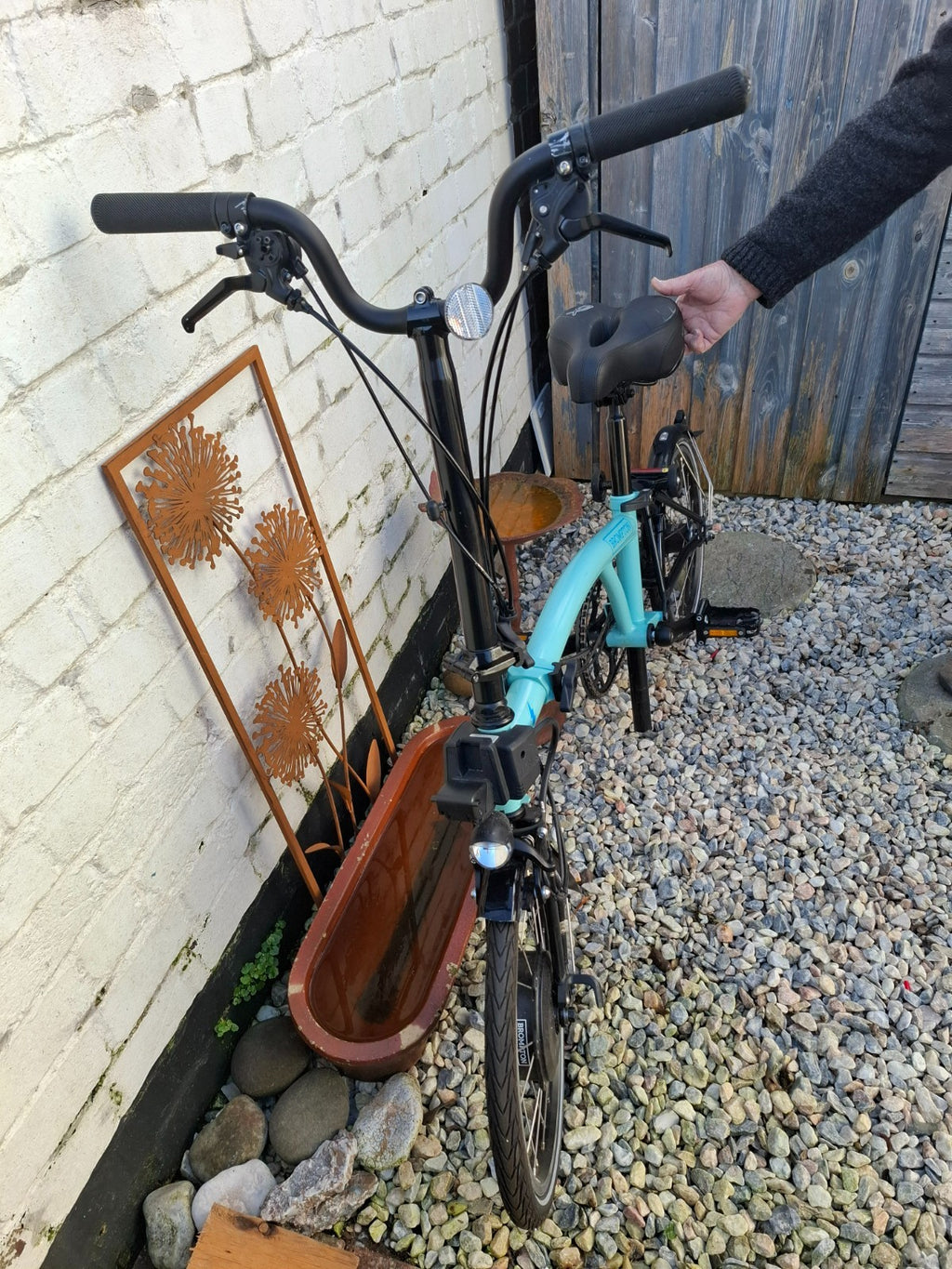 Electric fold up Brompton Bike. 4 years old. Only ridden 5 times.
