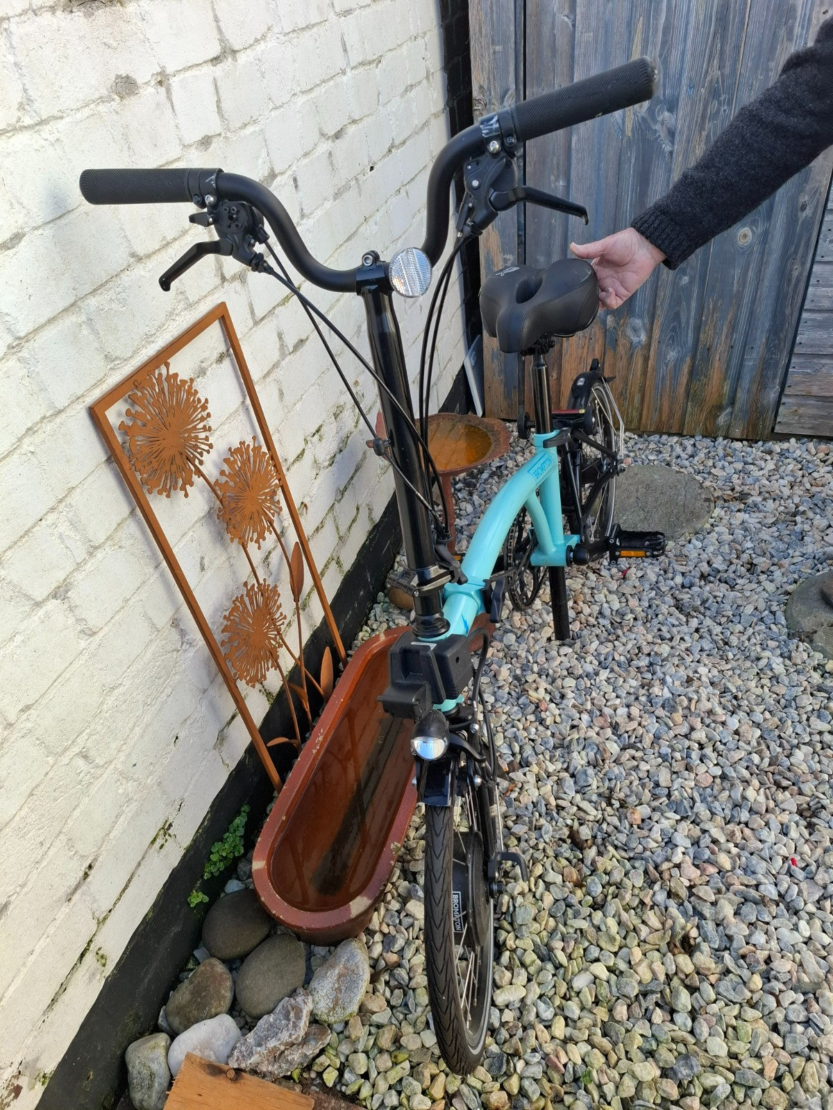 Electric fold up Brompton Bike. 4 years old. Only ridden 5 times.