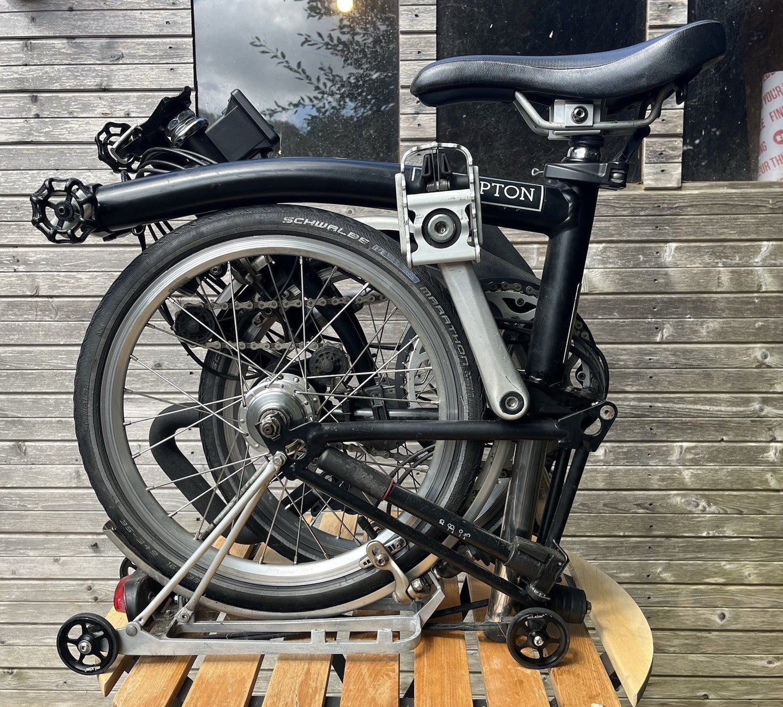 Brompton P6R with Son Dynamo lights and full set of bags