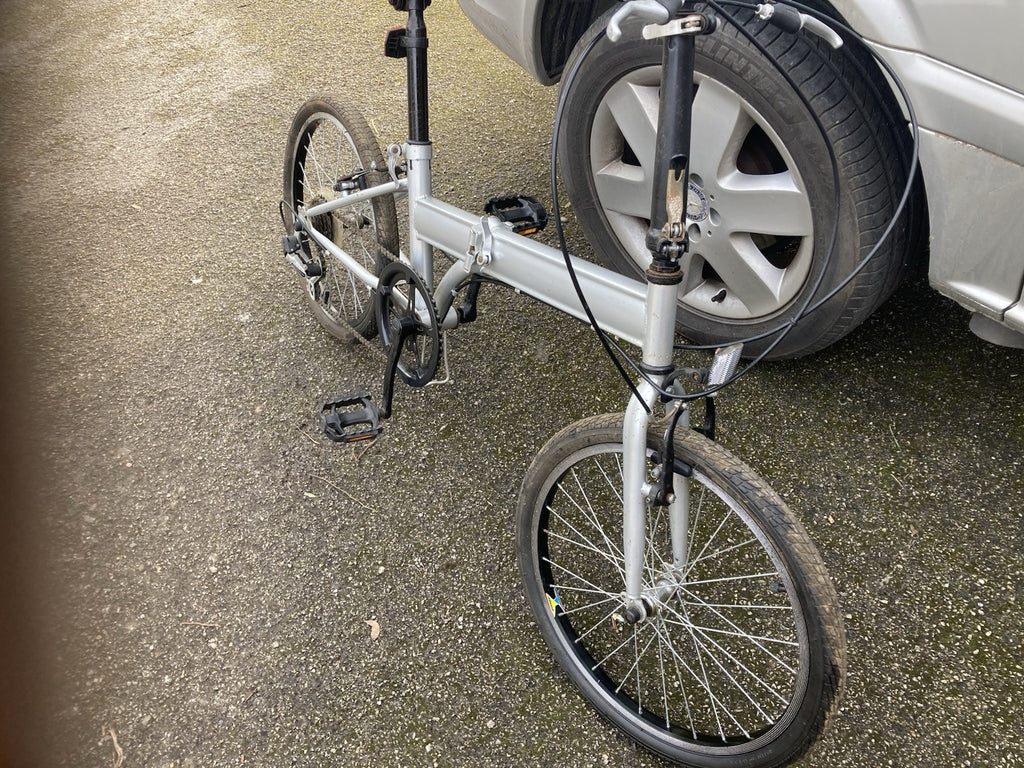 Super Silver Folding Bike With 7 Gears